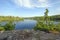 Colorful View froma Rocky Lakeshore