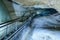 A colorful view of the ice cave in the glacier in slovakia