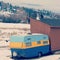 Colorful vintage camper