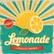 Colorful vintage Lemonade label