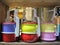 Colorful vintage lunch Box Food Storage