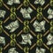 Colorful vintage money seamless pattern