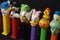 Colorful Vintage Pez Dispensers Collection