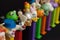 Colorful Vintage Pez Dispensers Collection of Various Characters