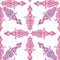 Colorful vintage Victorian lace seamless pattern