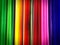 Colorful Vivid Plastic Corrugated Sheets for Art Project on Shelf