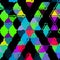Colorful vivid triangles continuous pattern.
