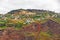 Colorful volcanic cliff coast, Madeira