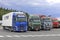 Colorful Volvo FH Trucks on Truck Stop