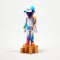 Colorful Voxel Art Statue: A Minimalist Toycore Masterpiece