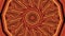 Colorful warm brown kaleidoscope seamless mandala fractal ornament for yoga
