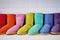 Colorful warm sheepskin Australian boots