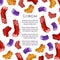 Colorful warm socks poster