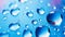 Colorful Water Bubbles Abstract Background with Macro Water Drops AI Generated