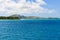 Colorful water near Nacula Island in Fiji