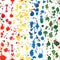 Colorful watercolor blots seamless pattern.