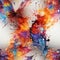 Colorful watercolor butterflies with explosive abstracts (tiled)