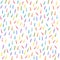 Colorful watercolor confetti pattern. multicolored sticks. Bakery themed donut  doughnut or cupcake sugar sprinkle background.