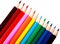 Colorful watercolor pencils (isolated )