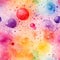 Colorful watercolor splatters creating a spectacular backdrop (tiled)