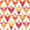 Colorful watercolor triangles seamless vector pattern