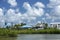 Colorful waterfront homes on Estero Island in Fort Myers Beach, Florida