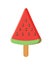 Colorful watermelon ice cream with stick vector illustration i