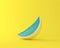 Colorful watermelon on yellow pastel background. minimal idea food concept. An idea creative to produce work within