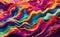 A colorful waves abstract of digital network background