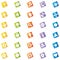 Colorful Web Icons (Vector)
