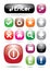 Colorful webpage icon button