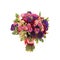 Colorful wedding bouquet on white background