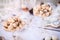 Colorful Wedding Candy Table with different goodies on display.