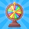 Colorful Wheel of Fortune with Money Prizes Slots
