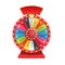 Colorful wheel of luck or fortune infographic. Vector