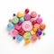 Colorful And Whimsical Circular Candies For A Sweet Delight