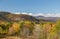 Colorful White mountain National forest in autumn, New Hampshir