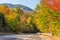 Colorful White mountain National forest in autumn, New Hampshire