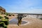 Colorful white-red cliffs in Hunstanton UK,interesting for biologists and geologists