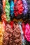 Colorful wigs at the market