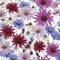 Colorful wildflower wallpaper. Wildflower illustrations. Ai-Generated