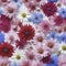 Colorful wildflower wallpaper. Wildflower illustrations. Ai-Generated