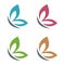 Colorful Wing of Butterfly Logo Template Illustration Design. Vector EPS 10