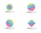 Colorful wire world logo icons