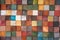 Colorful wood block tiles patterns abstract background