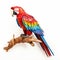 Colorful Woodcarving: Paper Macaw By Jonathan Meyer