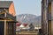 Colorful wooden houses along the road in summer at Longyearbyen, Svalbard