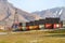 Colorful wooden houses along the road in summer at Longyearbyen, Svalbard