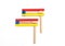 Colorful wooden noisemaker Purim holiday