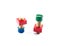 Colorful wooden nuts and bolts toy